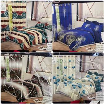 2 draps(3 places/2 places) + 4 taies + 2 rideaux - Photo 2