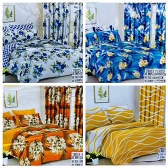 2 draps(3 places/2 places) + 4 taies + 2 rideaux - Photo 5