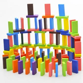 Jeux de Domino coloré - construction et réflexe - Photo 3